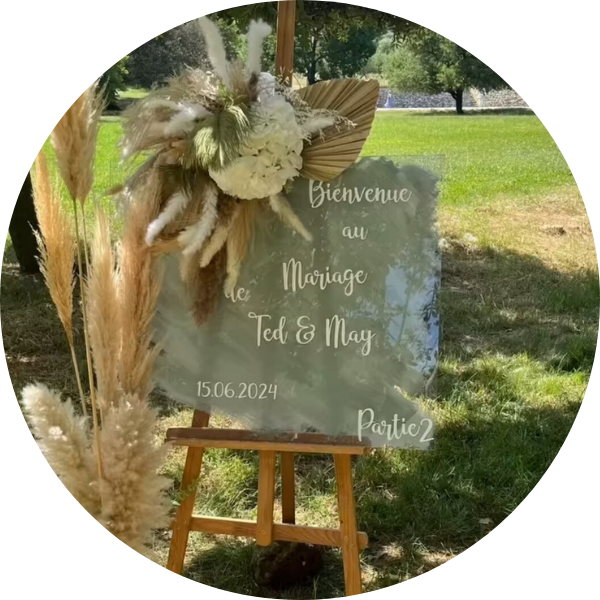 Personnalisation d'objets pour mariage, anniversaire, baptême, séminaire, baby-shower... dans le Var et les Bouches du Rhône